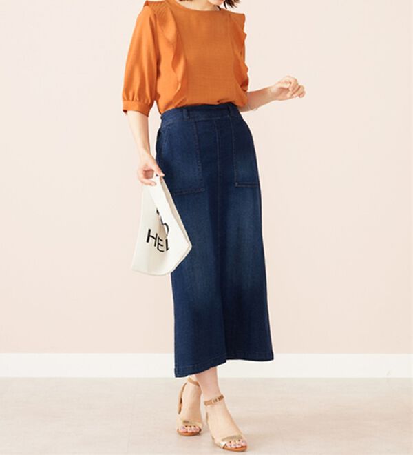 BELLUNA（ベルーナ）の「麻調合繊フリルデザインブラウス（ブラウス）」｜詳細画像