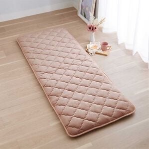 iellio（イエリオ）の「収納簡単とろけるマイクロ素材抗菌防臭極厚ごろ寝マット（敷布団）」｜モーヴピンク