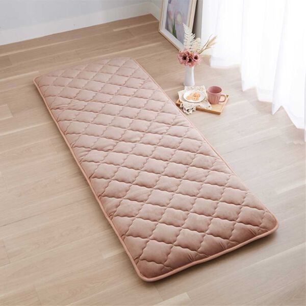 iellio（イエリオ）の「収納簡単とろけるマイクロ素材抗菌防臭極厚ごろ寝マット（敷布団）」｜モーヴピンク