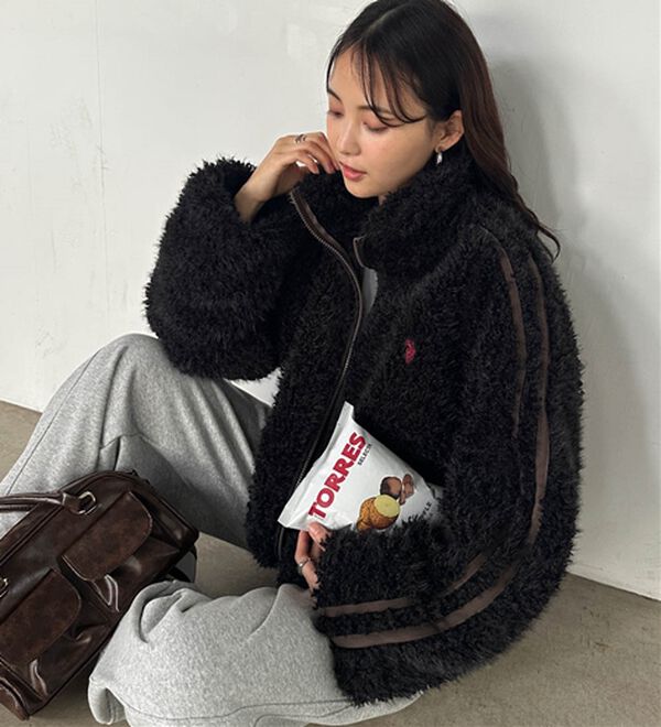 U.S.POLO ASSN.＞刺繍ボアブルゾン - ベルーナ【公式】