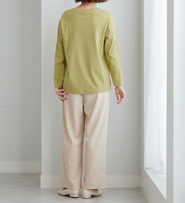 BELLUNA（ベルーナ）の「綿１００％大人顔サマ見えプルオーバー（カットソー）」｜詳細画像