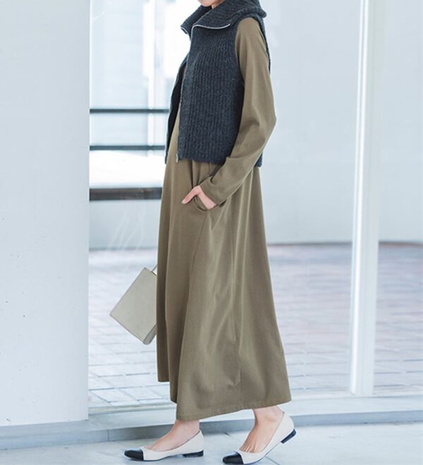 RANAN（ラナン）の「【選べる２丈】＜ＢＣ＞ポケット付マキシワンピース（その他ワンピース）」｜詳細画像