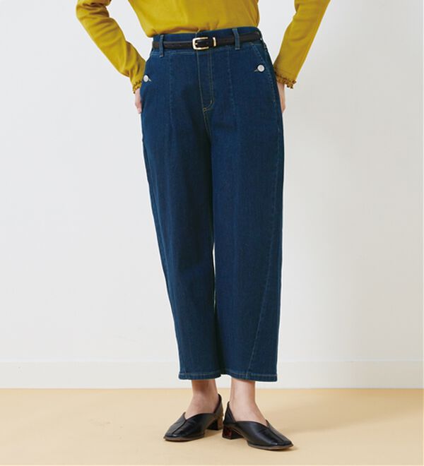 BELLUNA（ベルーナ）の「バルーンシルエットデニムパンツ（ワイドパンツ・ガウチョ）」｜詳細画像