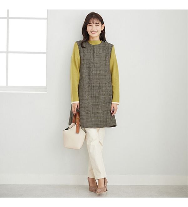 BELLUNA（ベルーナ）の「ウーリッシュ素材ジャンパースカート（ジャンパースカート）」｜詳細画像