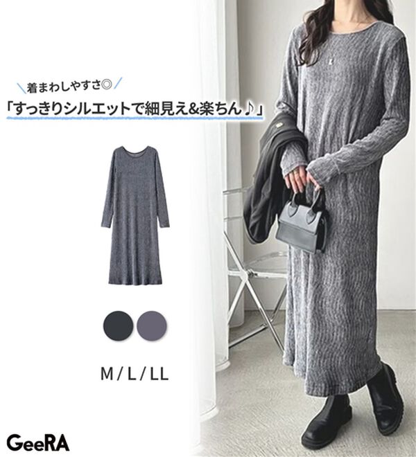 GeeRA（ジーラ）の「ベロアプリーツロングワンピース（その他ワンピース）」｜詳細画像