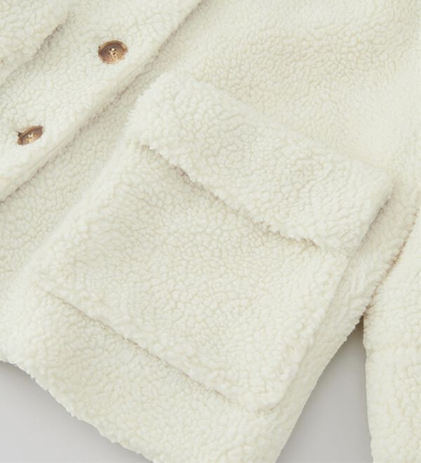 RANAN（ラナン）の「ステンカラーボアコート（ハーフコート）」｜詳細画像