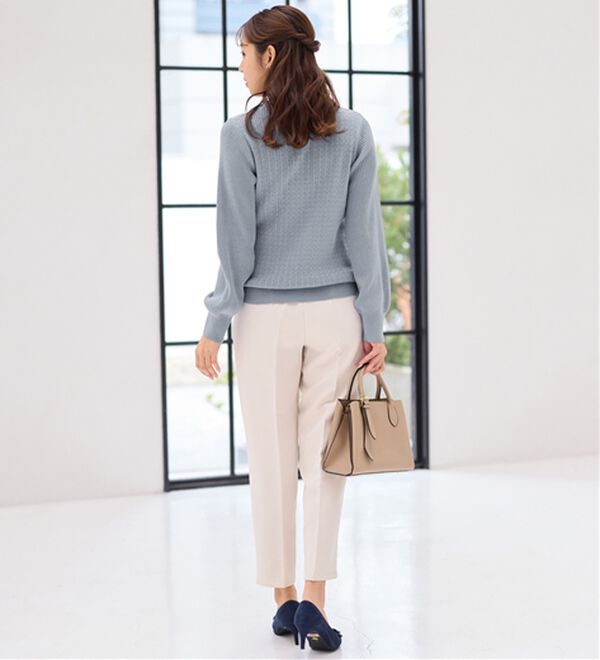 alotta（アロッタ）の「洗える！カシミヤタッチミニケーブルニット（ニット・セーター）」｜詳細画像