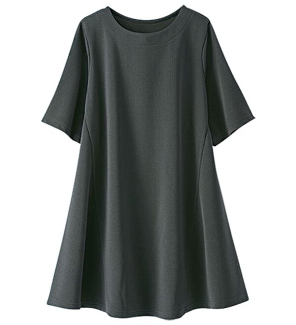 BELLUNA（ベルーナ）の「ひんやり！ポコポコエンボス素材－３ｋｇ見えチュニック（チュニック）」｜詳細画像