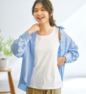BELLUNA（ベルーナ）の「着る血行改善！タンクトップ・プルオーバー・パンツ（カットソー）」｜タンクトップ オフ白