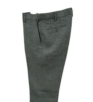 「裾上げ済コンビネーションスラックス　ノータック（メンズスラックス）」｜グレー(チェック)