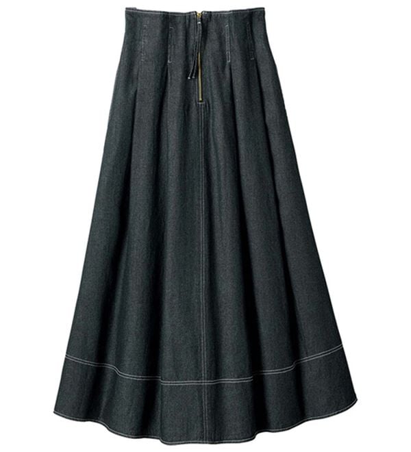 ルフラン（ルフラン）の「【２色組】柔らかデニムデザインスカート（ロングスカート）」｜詳細画像