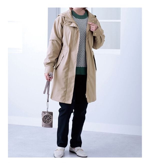 BELLUNA（ベルーナ）の「防風はっ水ロング丈マウンテンパーカー（ロングコート）」｜詳細画像