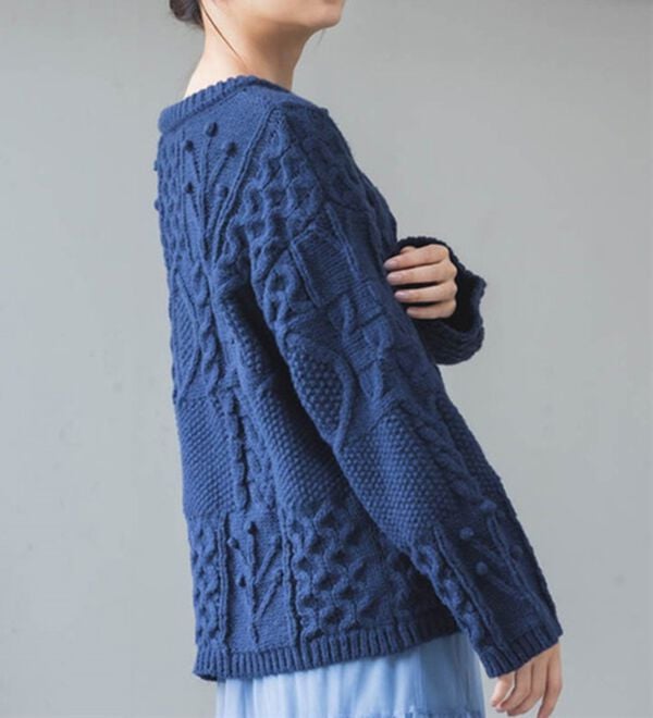 RANAN（ラナン）の「パッチワークケーブル編ニット（ニット・セーター）」｜詳細画像