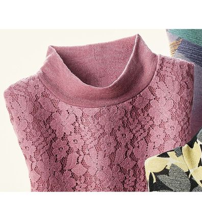 BELLUNA（ベルーナ）の「華やかプリントのふんわりプルオーバー（チュニック）」