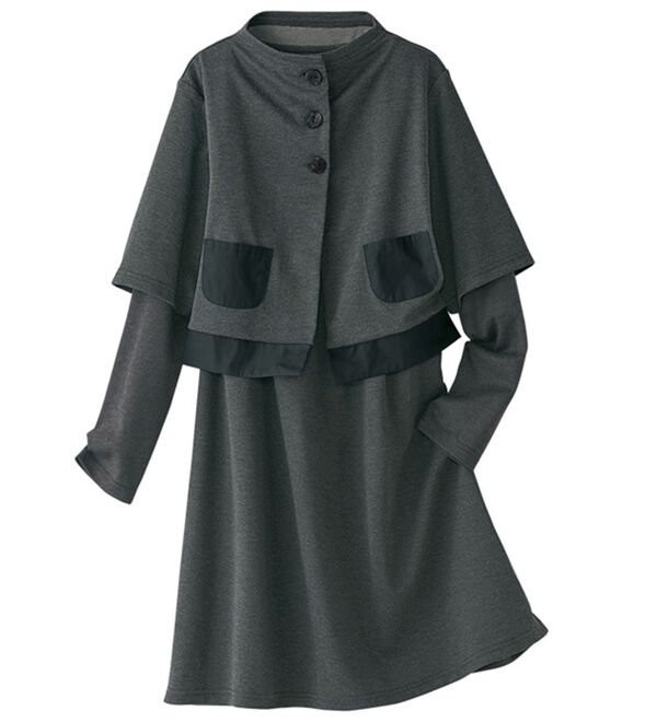 BELLUNA（ベルーナ）の「ボタンデザインカーディガンアンサンブル（アンサンブル）」｜詳細画像