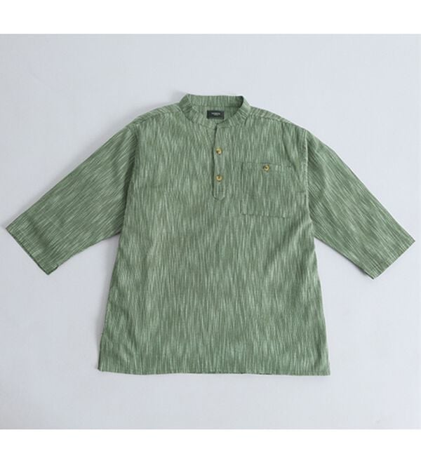 「ざっくり木綿のゆったりリラックスシャツ（メンズシャツ）」｜詳細画像