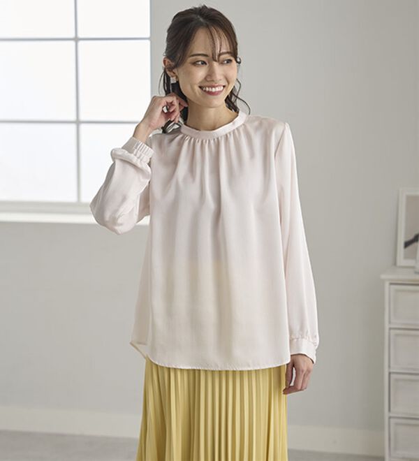 BELLUNA（ベルーナ）の「ウール入りウォッシャブルセーター（ニット・セーター）」｜詳細画像