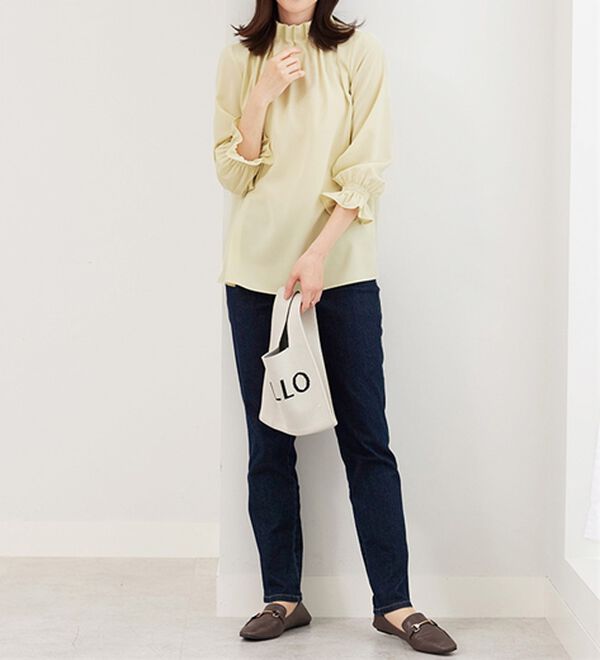 BELLUNA（ベルーナ）の「着脱楽々！タックデザインブラウス（ブラウス）」｜詳細画像