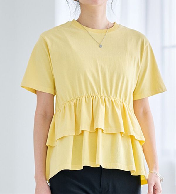 RANAN（ラナン）の「ピグメントフリルトップス（カットソー）」｜詳細画像