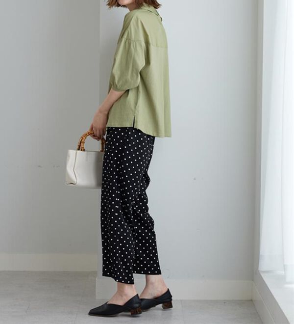 BELLUNA（ベルーナ）の「衿付き異素材切替プルオーバー（カットソー）」｜詳細画像