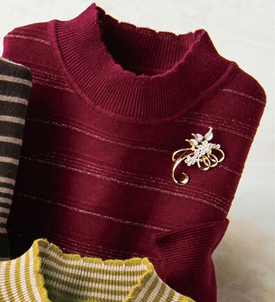 ルフラン（ルフラン）の「洗えるウール混ふんわりセーター（ニット・セーター）」