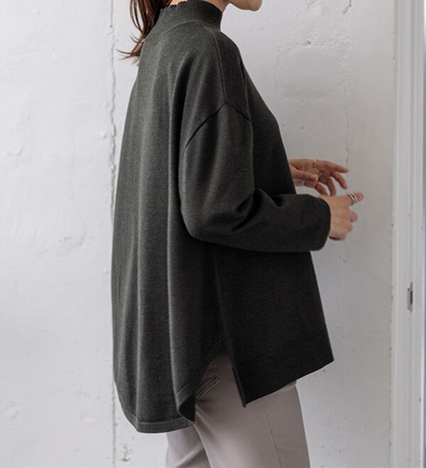 BELLUNA（ベルーナ）の「もちもちニットゆったり快適チュニック（チュニック）」｜詳細画像