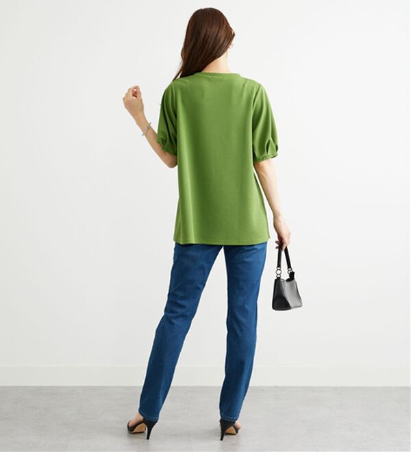 BELLUNA（ベルーナ）の「ポコポコ素材ふんわり袖チュニック（チュニック）」｜詳細画像