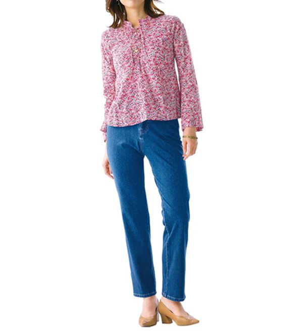 ルフラン（ルフラン）の「【３本組】トリコなはき心地！ニットデニム　ストレート（フルレングスパンツ）」｜詳細画像