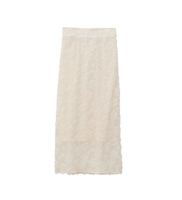 GeeRA（ジーラ）の「フリンジシアージャカードタイトスカート（ロングスカート）」｜詳細画像