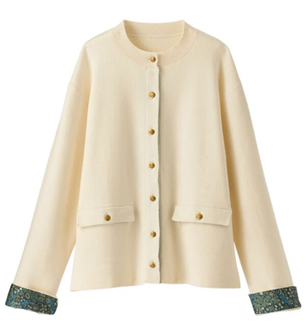 BELLUNA（ベルーナ）の「＜ウィリアムモリス柄＞カーディガン（ニットカーディガン）」｜詳細画像