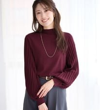alotta（アロッタ）の「【毛玉になりにくい】大人上品袖プリーツニット（ニット・セーター）」