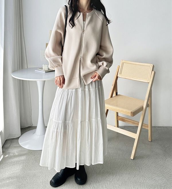 GeeRA（ジーラ）の「前後２ＷＡＹダブルジップスウェット（カットソー）」｜詳細画像