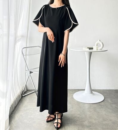 GeeRA（ジーラ）の「スリット入りフレアースリーブワンピース（その他ワンピース）」