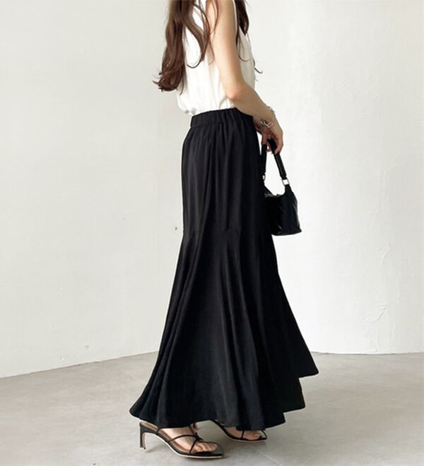 GeeRA（ジーラ）の「切替フレアーロングスカート（ロングスカート）」｜詳細画像