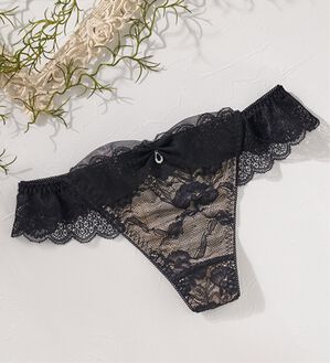 YU'NOW（ユナウ）の「【Ｔバック】メルティーショーツ（ショーツ）」｜ブラック