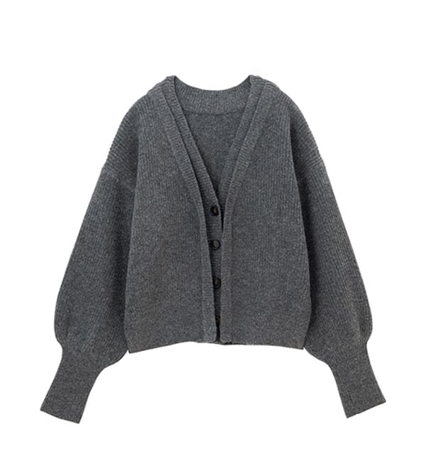 RANAN（ラナン）の「フロントレイヤードＶカーディガン（ニットカーディガン）」｜詳細画像