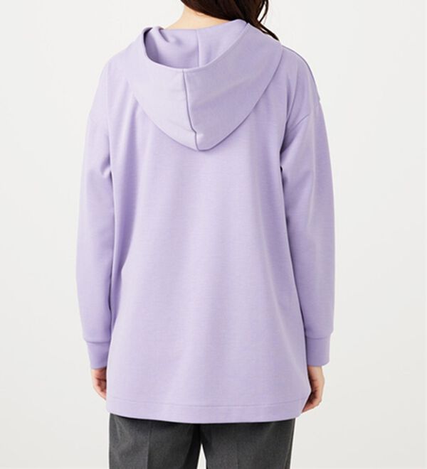 BELLUNA（ベルーナ）の「フードデザインとろみ素材ジップアップパーカー（パーカー）」｜詳細画像