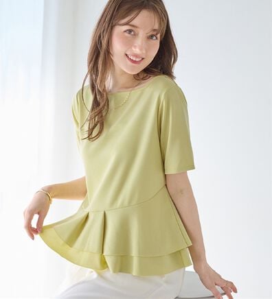 alotta（アロッタ）の「スクエアネックティアードトップス（カットソー）」