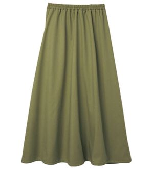 RANAN（ラナン）の「＜裏フリース＞マキシスカート（ロングスカート）」｜カーキ