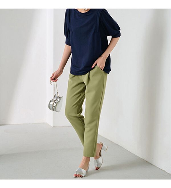 RANAN（ラナン）の「ひんやり！ボリューム袖きれい見えカットソー（カットソー）」｜詳細画像