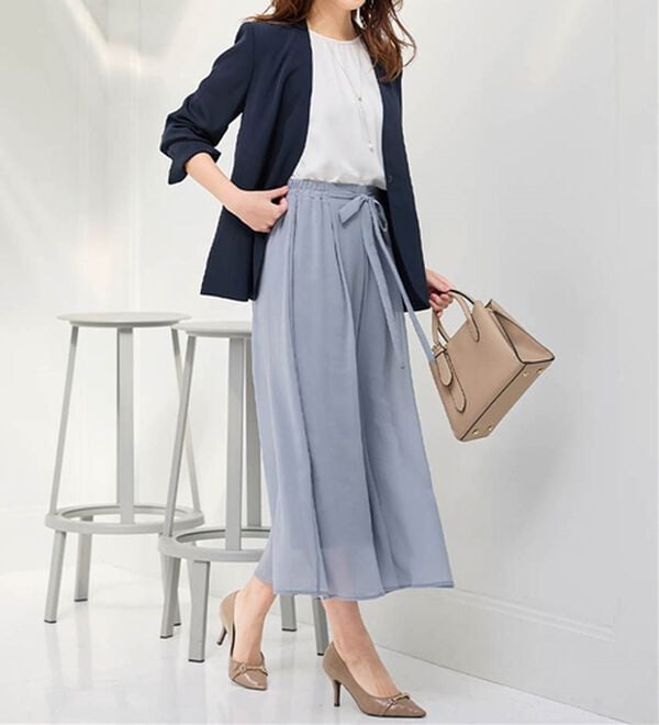 alotta（アロッタ）の「ふんわりシフォンワイドパンツ（ワイドパンツ・ガウチョ）」｜詳細画像