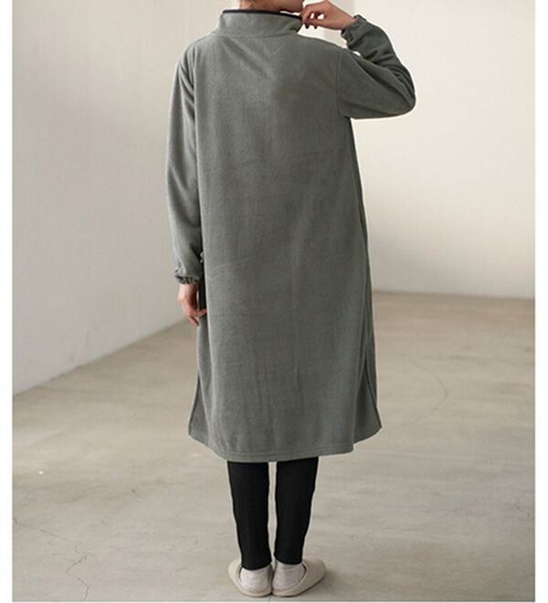 BELLUNA（ベルーナ）の「【レギンス付】すぐ快適！フリースワンピース（カットソーワンピース）」｜詳細画像