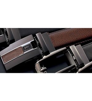「＜ヒロココシノ＞ダブルの技でスゴ楽ベルト（メンズベルト）」｜バックルブラウン