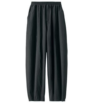 BELLUNA（ベルーナ）の「下半身カバーコクーンシルエットパンツ（フルレングスパンツ）」｜黒