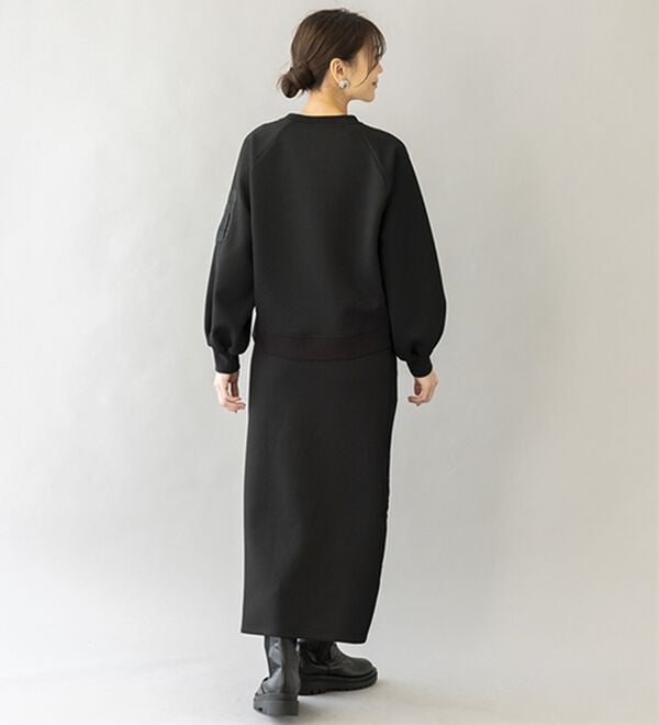 BELLUNA（ベルーナ）の「【ＳＭＡＲＴ　ＥＣＯ　ＪＥＲＳＥＹ】異素材切替プルオーバー（カットソー）」｜詳細画像