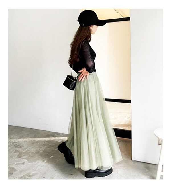 GeeRA（ジーラ）の「フレアーチュールロングスカート（ロングスカート）」｜詳細画像