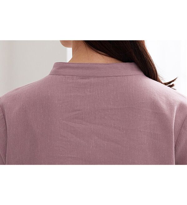 BELLUNA（ベルーナ）の「機能付リネン混レース使いシャツチュニック（チュニック）」｜詳細画像