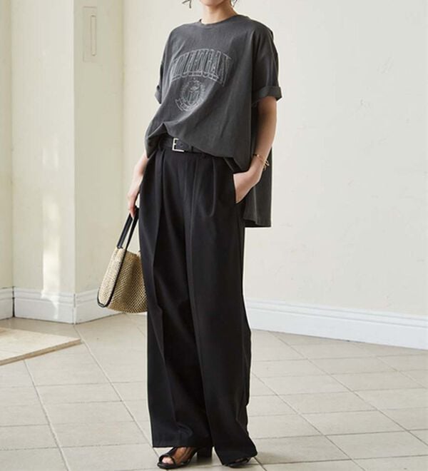 RANAN（ラナン）の「ヴィンテージライクロゴTシャツ（カットソー）」｜詳細画像