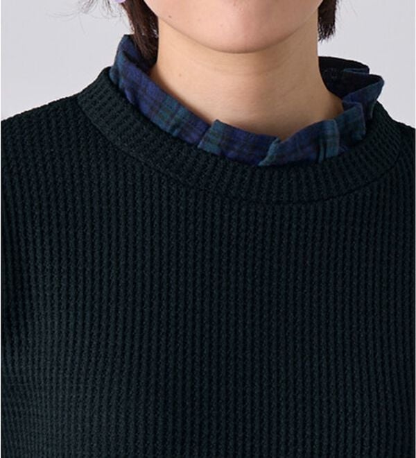 BELLUNA（ベルーナ）の「異素材重ね着風チュニック（チュニック）」｜詳細画像