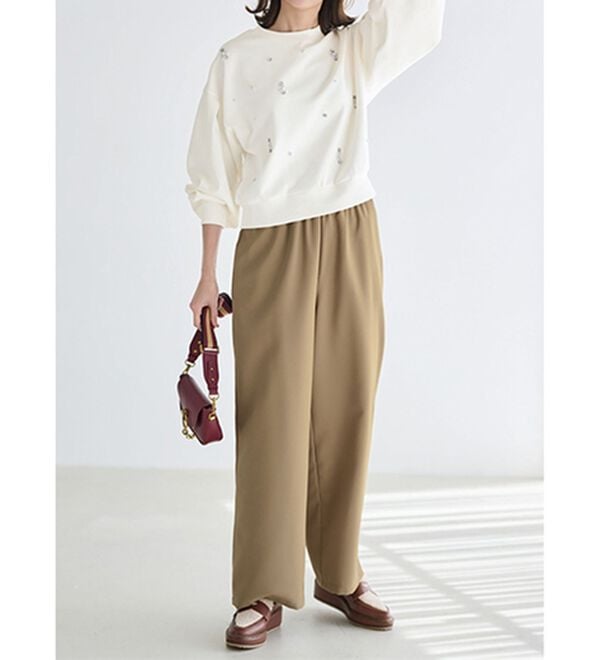 RANAN（ラナン）の「ビジュー使いボリューム袖プルオーバー（カットソー）」｜詳細画像